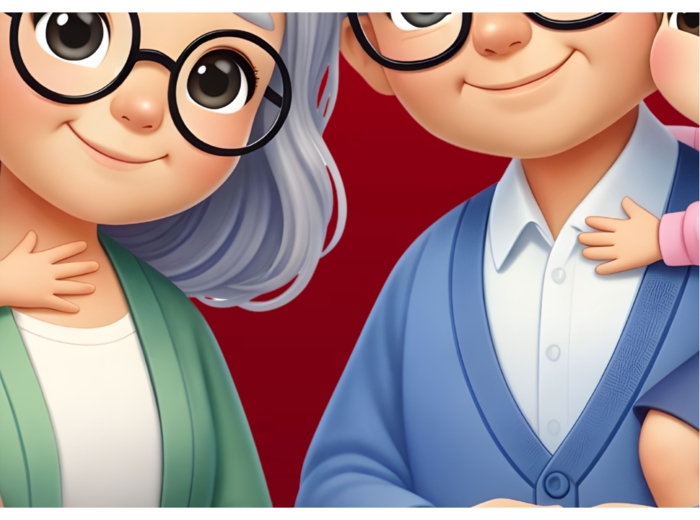 DZIEŃ BABCI I DZIADKA - Z całego serca życzymy Wam - grafika XXL