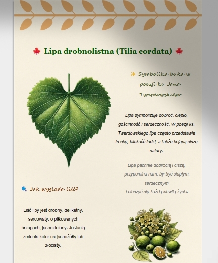 Mini-zielnik. Drzewa z poezji ks. Twardowskiego
