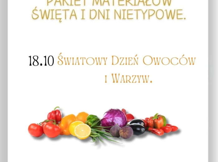 PAKIET MATERIAŁÓW NA PAŹDZIERNIK WEDŁUG KALENDARZA ŚWIĄT I DNI NIETYPOWYCH.
