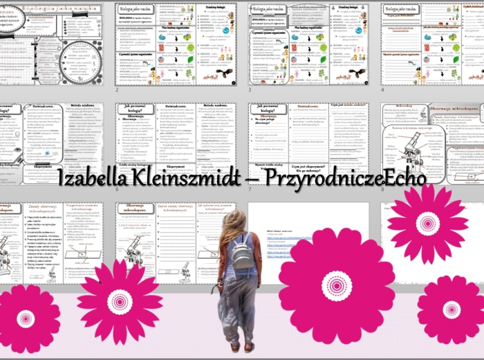 Zestaw sketchnotek i kart pracy + gratisowe linki do prezentacji multimedialnych niekomercyjnych wykonanych w genial.ly do indywidualnego pobrania i użycia do celów niekomercyjnych. Biologia 5, „Biologia - nauka o życiu”