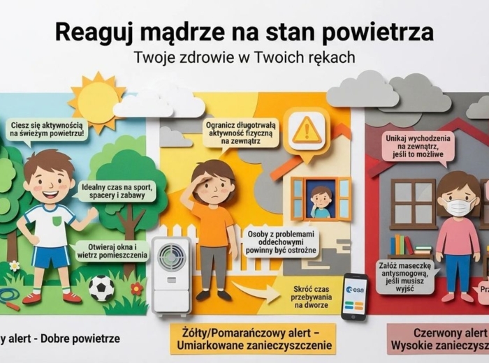 Edukacyjna Sieć Antysmogowa (ESA) – NASK, Czyste powietrze (gazetka szkolna / prezentacja)