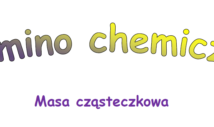 Domino chemiczne - masa cząsteczkowa