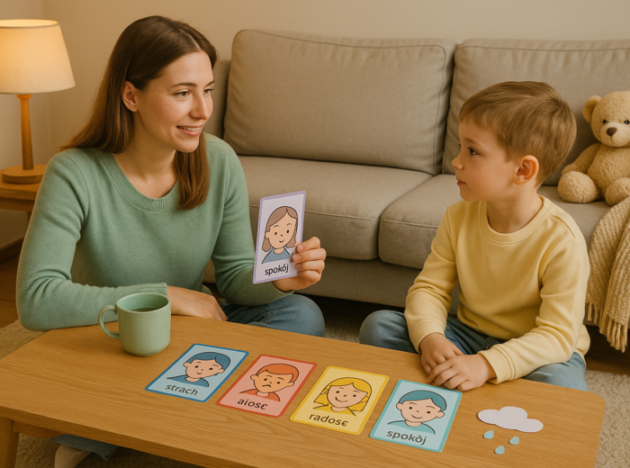 „Deszczowe emocje” – karty obrazkowe do rozmów o uczuciach