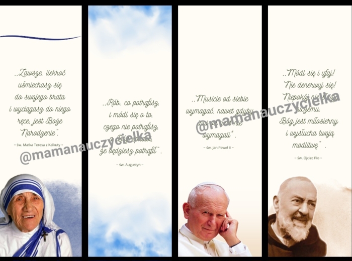 Zakładki ze Świętymi