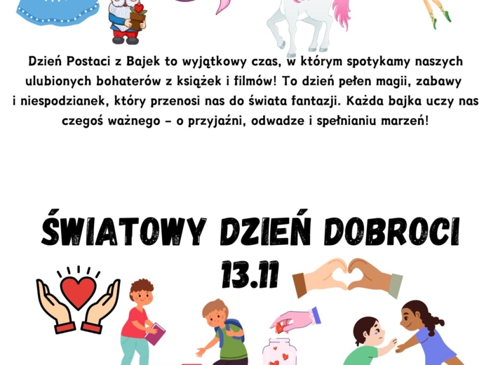 Gazetka na drzwi klasowe – święta nietypowe listopad