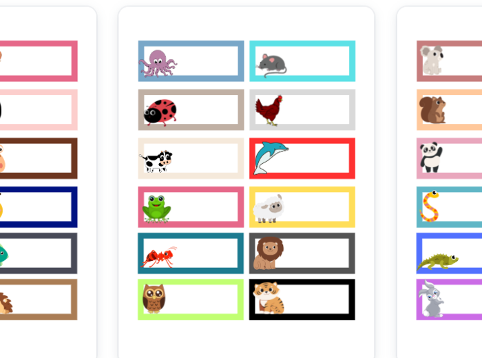 Napisy do szatni w przedszkolu lub szkole - 36 wzorów