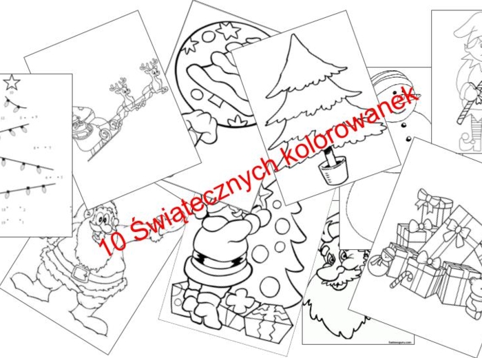 ?Kolorowanki świąteczne - świetna zabawa - 10 kolorowanek
