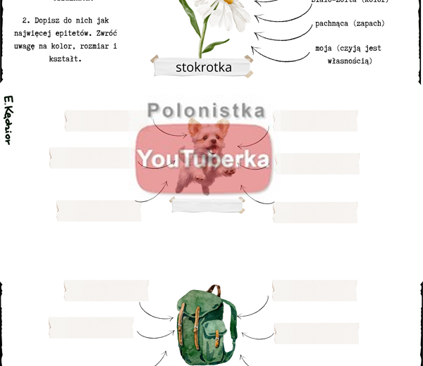 Epitet - karta pracy