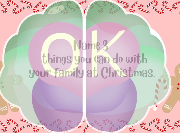 🎄Name 3 – Christmas Edition Boże Narodzenie, święta, gra językowa, słownictwo, mówienie, angielski, zabawa, szkoła, klimat świąteczny, speaking, quiz, aktywność, A1–B1, uczniowie, konwersacje. Christmas, ESL speaking, festive vocabulary, English game, ho