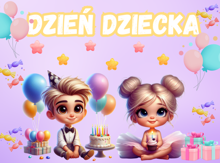💜DZIEŃ DZIECKA DEKORACJA💜