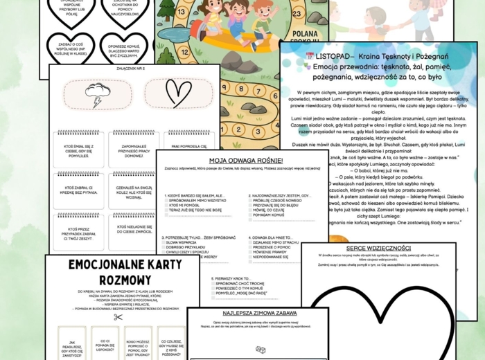 KRAINA EMOCJI , MIESIĄC PO MIESIĄCU-rok szkolny