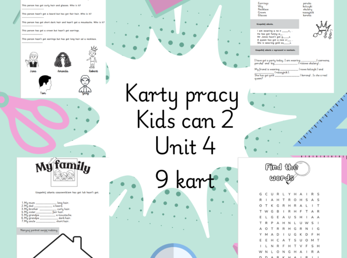 Karty pracy Kids can 2 unit 4 - wygląd