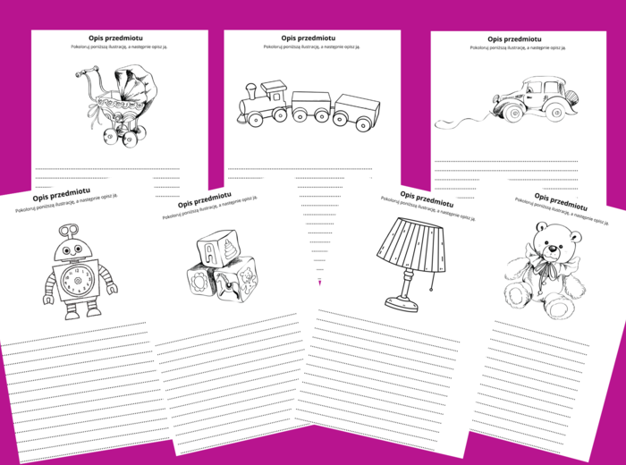 OPIS PRZEDMIOTU - karta pracy - kl. 4-5 - ćwiczenia redakcyjne