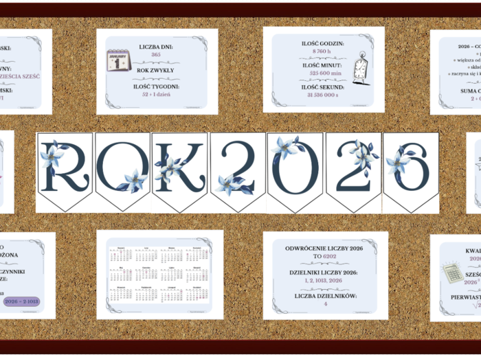 Gazetka - rok 2026 okiem matematyki.