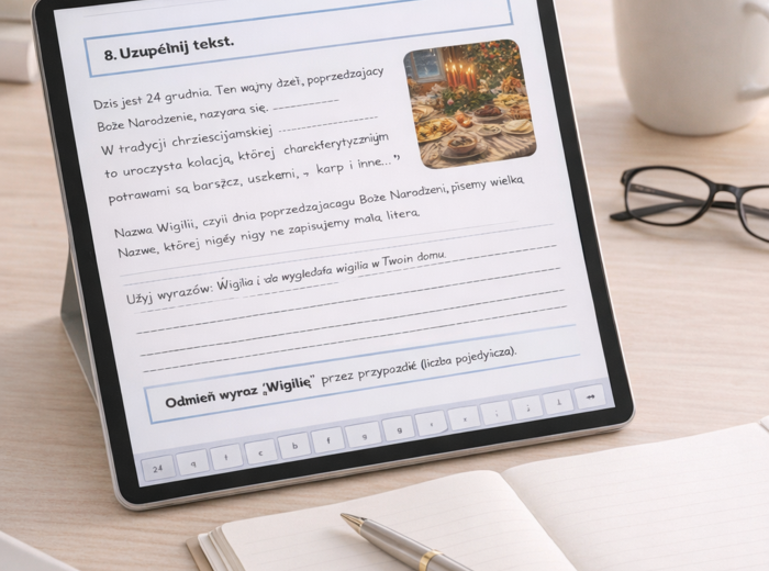 WIELKA I MAŁA LITERA. Zestaw zadań + Komentarz i odpowiedzi