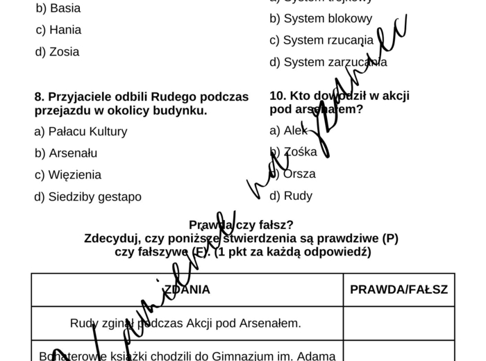 Kartkówka - Kamienie na szaniec