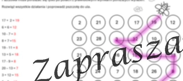 Labirynt – dodawanie i odejmowanie do 20.