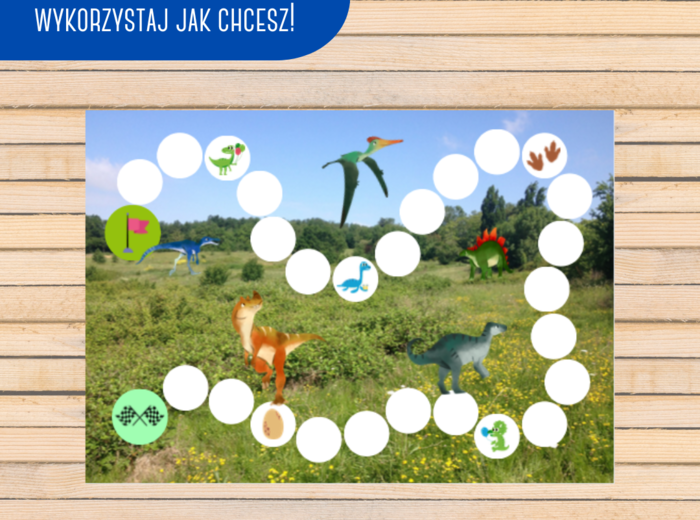 Plansza do gry | Dinozaury