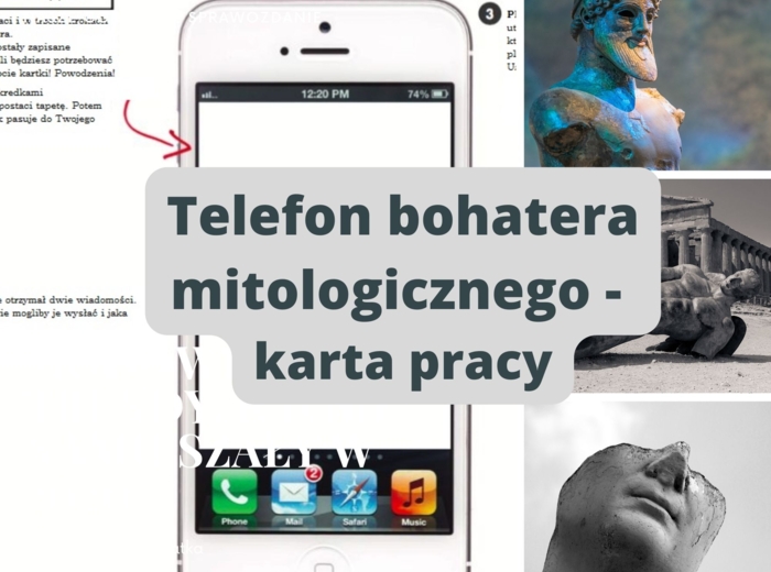 Telefon bohatera mitologicznego - karta pracy