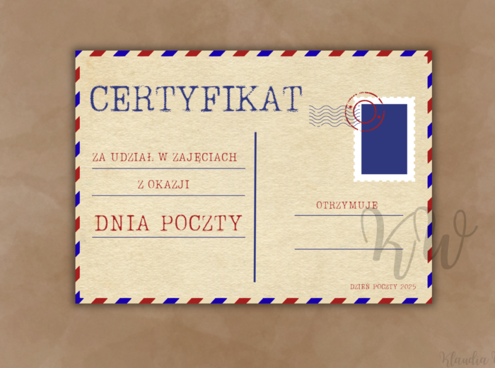 DZIEŃ POCZTY - ZESTAW