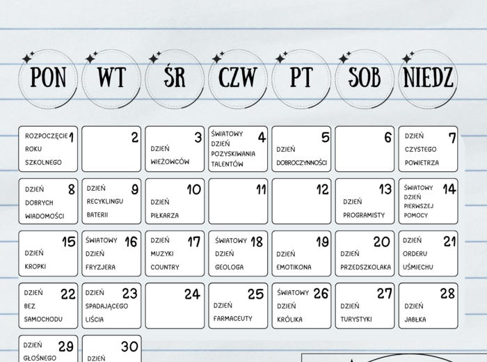 Kalendarz Świąt Nietypowych: lipiec 2025 - czerwiec 2026