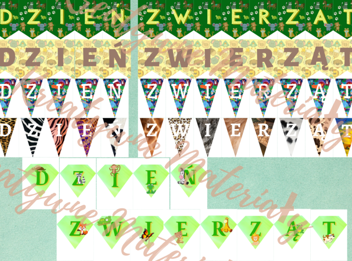 Dzień Zwierząt (scenariusz zajęć + materiały)
