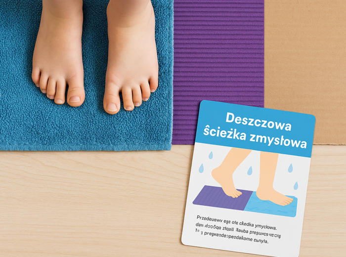 Deszczowy tor przeszkód – karty zadań ruchowych