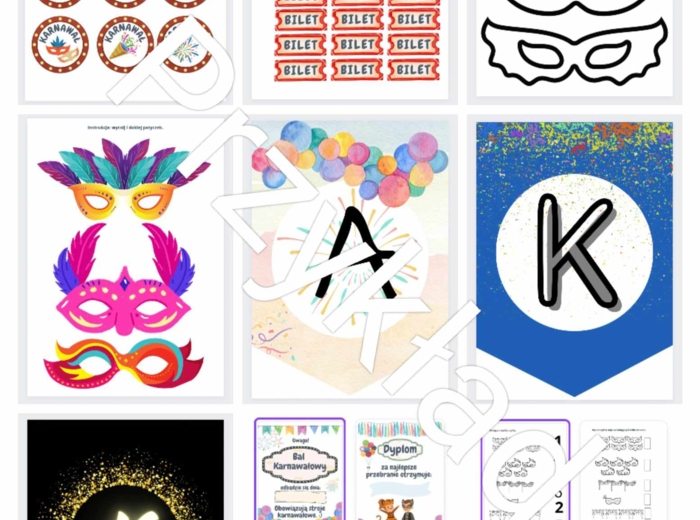 Bal Karnawałowy - duży zestaw