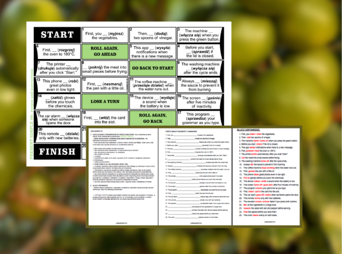 PRESENT SIMPLE 08 – przepisy i instrukcje
