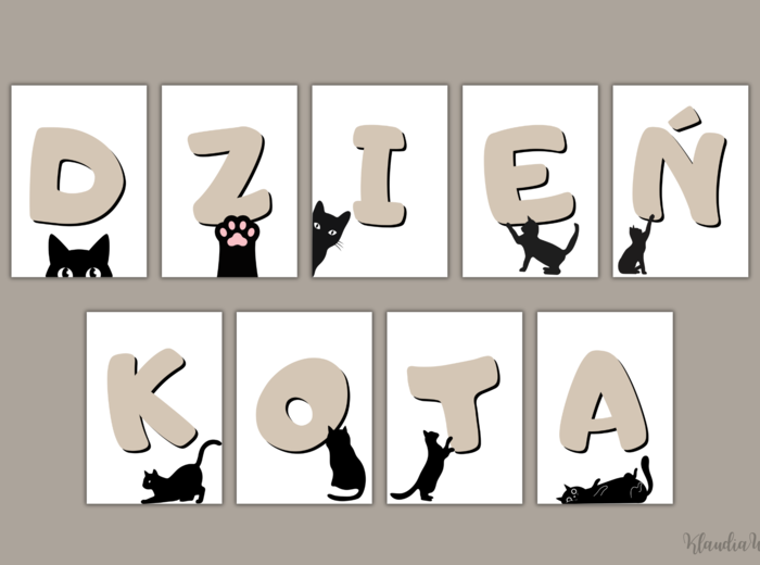 DZIEŃ KOTA - DARMOWA GIRLANDA