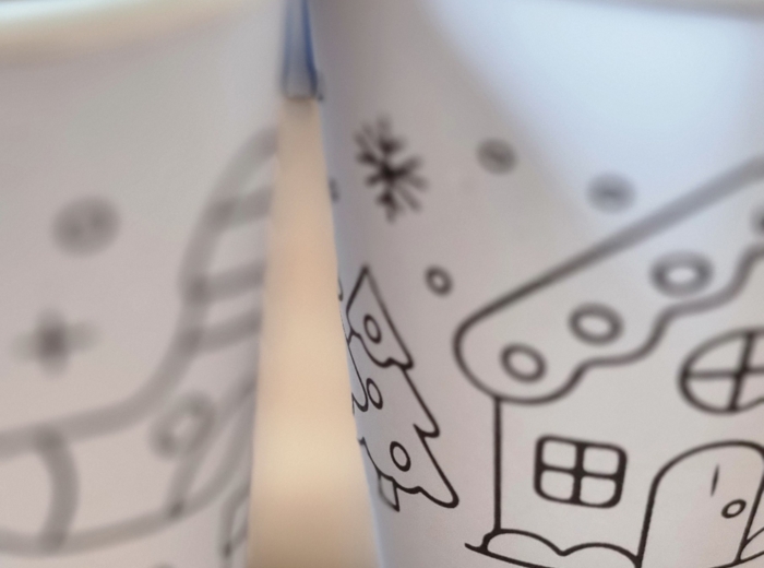 Świąteczne Szablony na Kubki Papierowe 200 ml – 12 Wzorów! | Kolorowanki | PDF do Druku