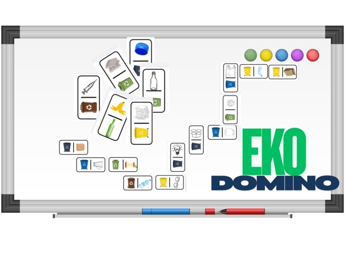 EKO-DOMINO - nauka segregacji odpadów poprzez grę edukacyjną (do druku)