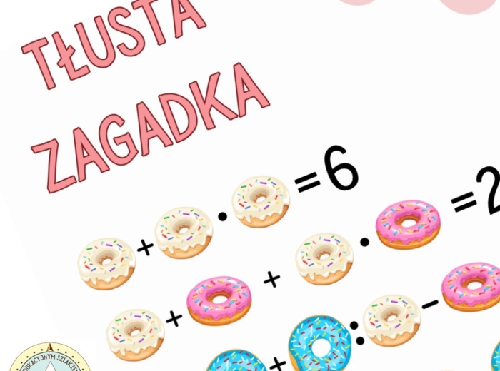 TŁUSTA ZAGADKA - kolejność wykonywania działań, matematyka