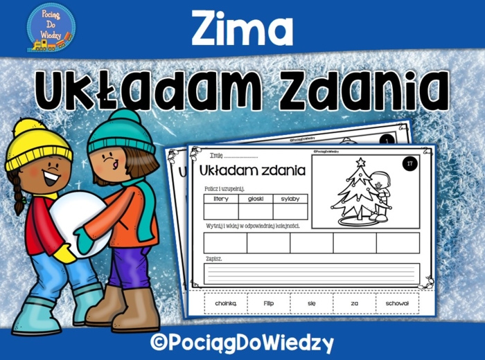 Zima - Układam zdania