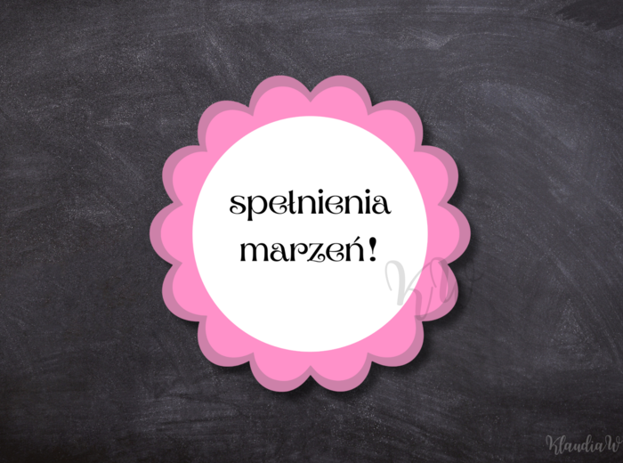 Dzień Kobiet - gazetka z życzeniami (wersja 1)