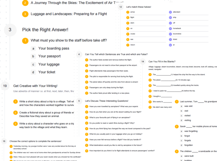 Junior Explorer 6 – Unit 2 – karta pracy