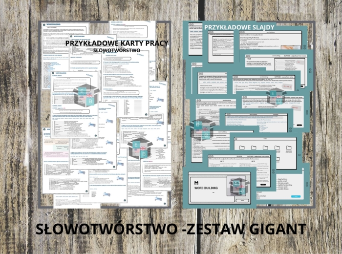 Słowotwórstwo - zestaw gigant. Matura rozszerzona i nie tylko :)
