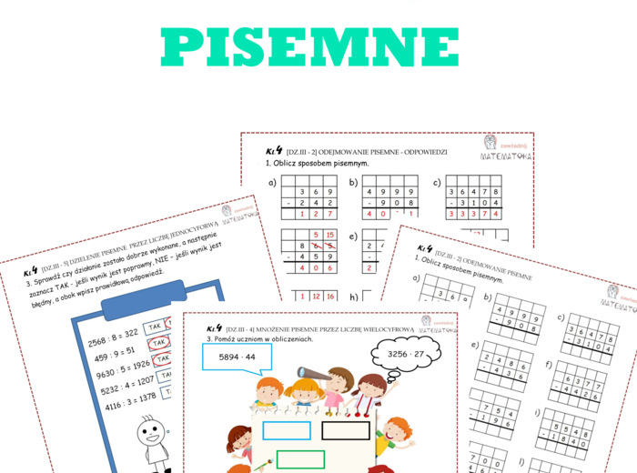 Dział III: Działania pisemne