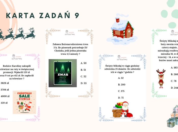 KARTA ZADAŃ 9 - BOŻE NARODZENIE