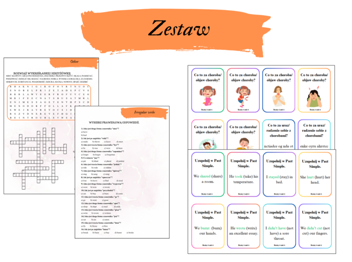 Brainy 6 unit 6 zestaw karty pracy + karty powtórzeniowe do gier
