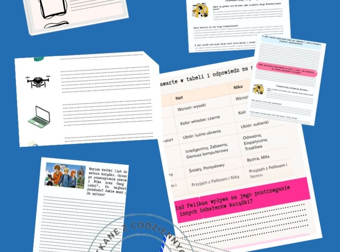 Odkrywamy walory książki- stacje zadaniowe do lektury ,,Feliks, Net, Nika oraz Gang Niewidzialnych Ludzi"