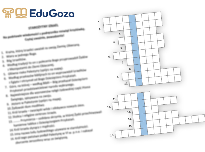 Starożytny Izrael - krzyżówka