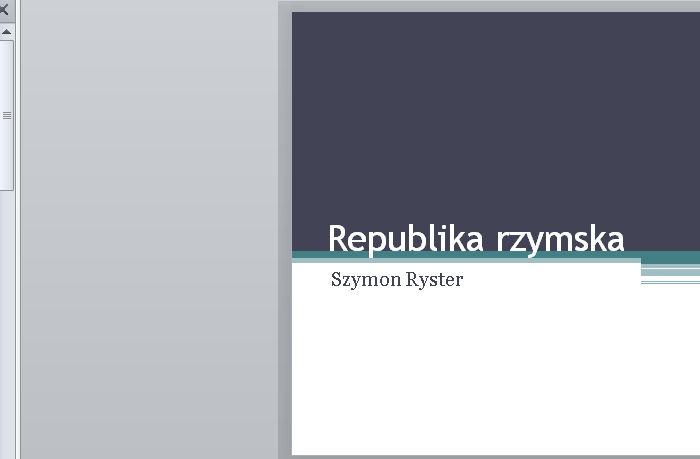 Republika rzymska - prezentacja