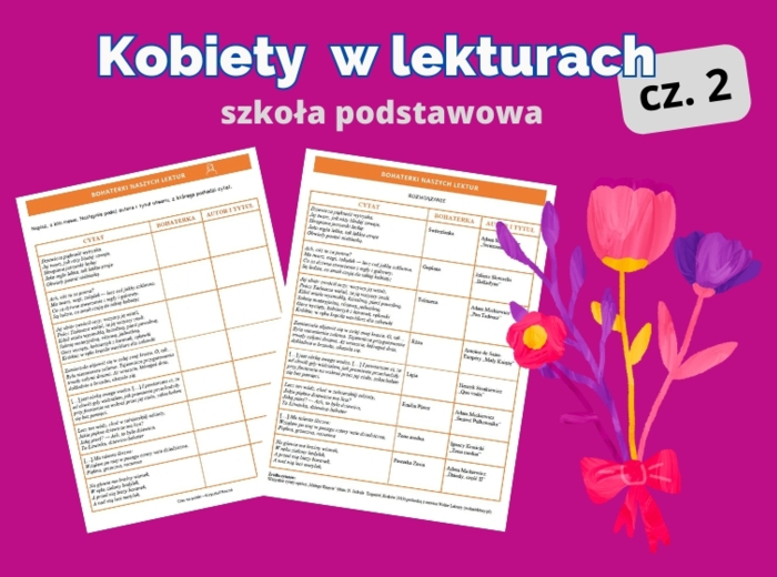 Kobiety w lekturach – karta pracy cz. 2