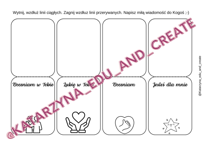 Dzień życzliwości - karteczki z miłymi słowami