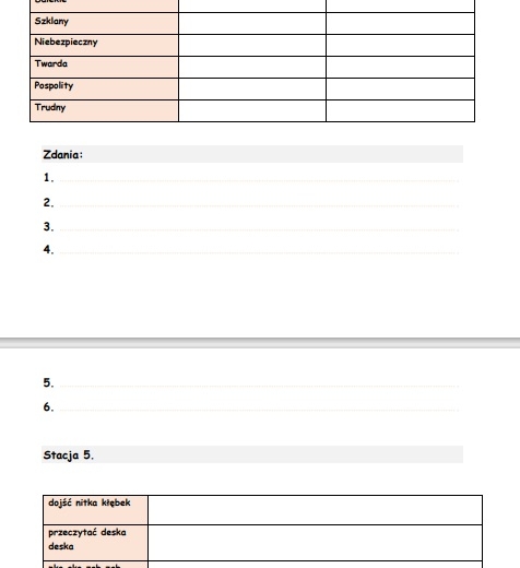 Gramatyka stacje zadaniowe