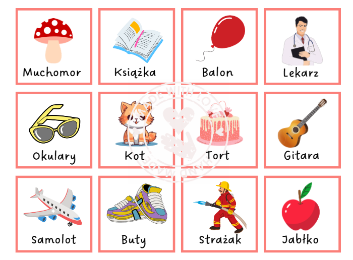 GRA MEMORY RZECZOWNIKI