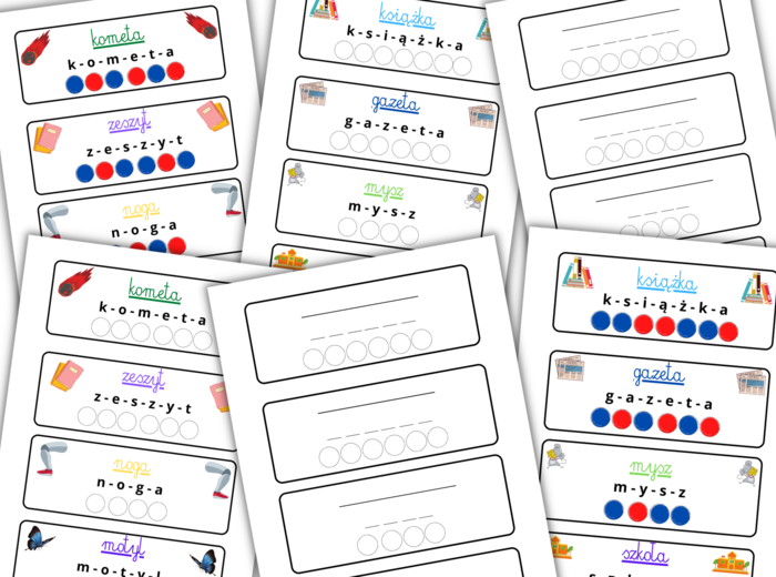 Samogłoski i spółgłoski- wklejki do zeszytu i ćwiczenia