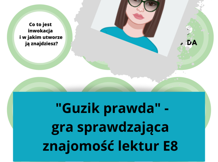 Gra GUZIK PRAWDA - lektury do E8