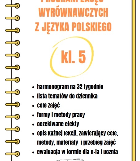 Program zajęć wyrównawczych z języka polskiego dla kl. 5